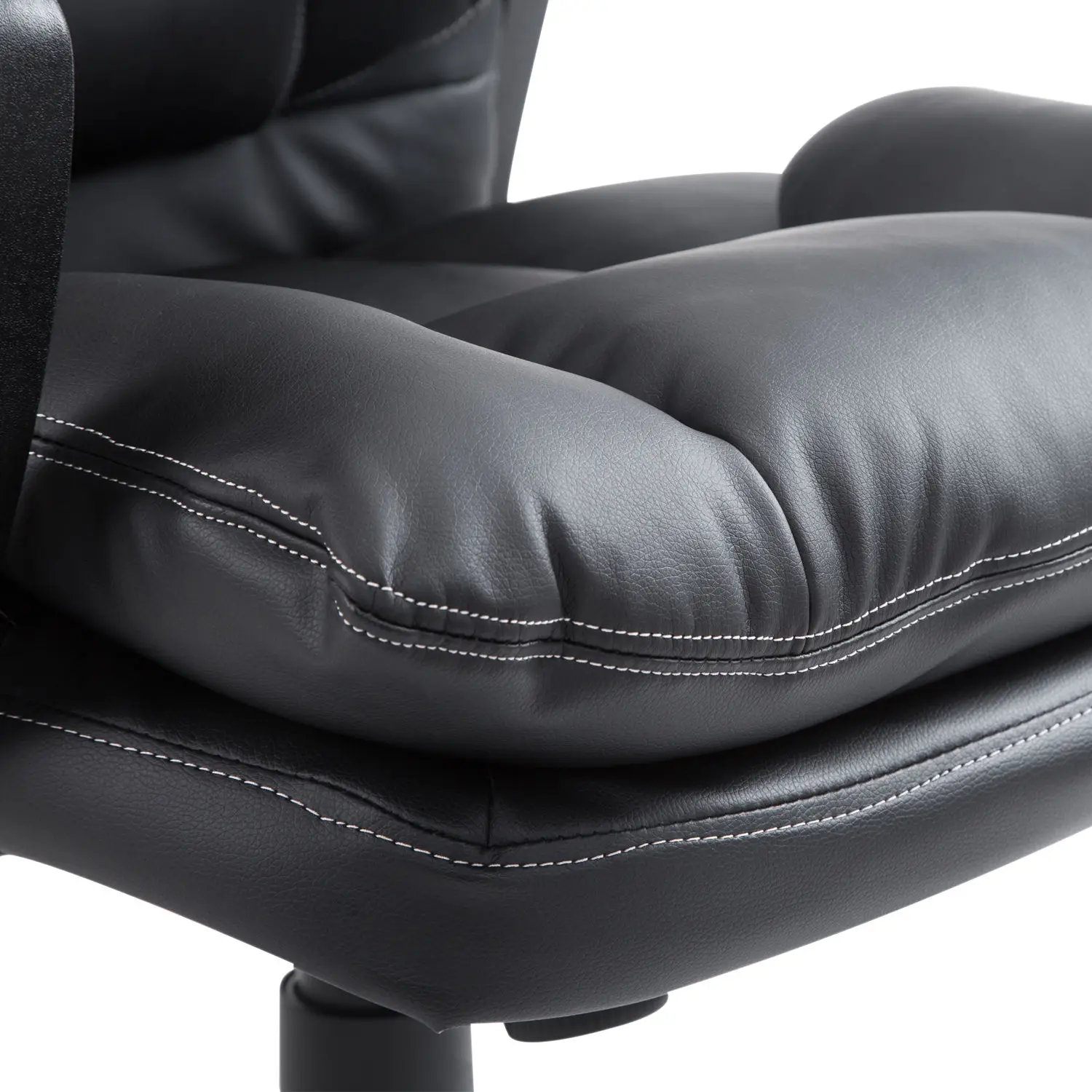 HOMCOM faux leather office Chair Ergonomic Swivel Gaming 66x71x110-120.5 cm Black | Мебель