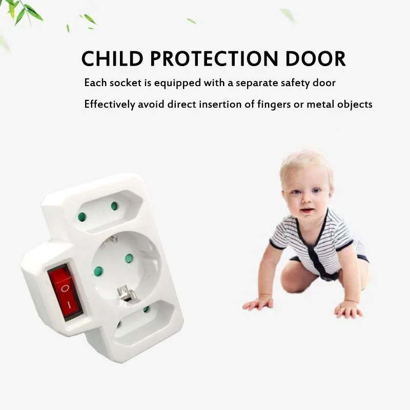 Европейская универсальная штепсельная Вилка для переоборудования вилка на 3