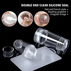 Силиконовый штамп для ногтей железная головка со скребком прозрачный штамп шаблон для дизайна ногтей штамповочные пластины для печати набор для маникюра