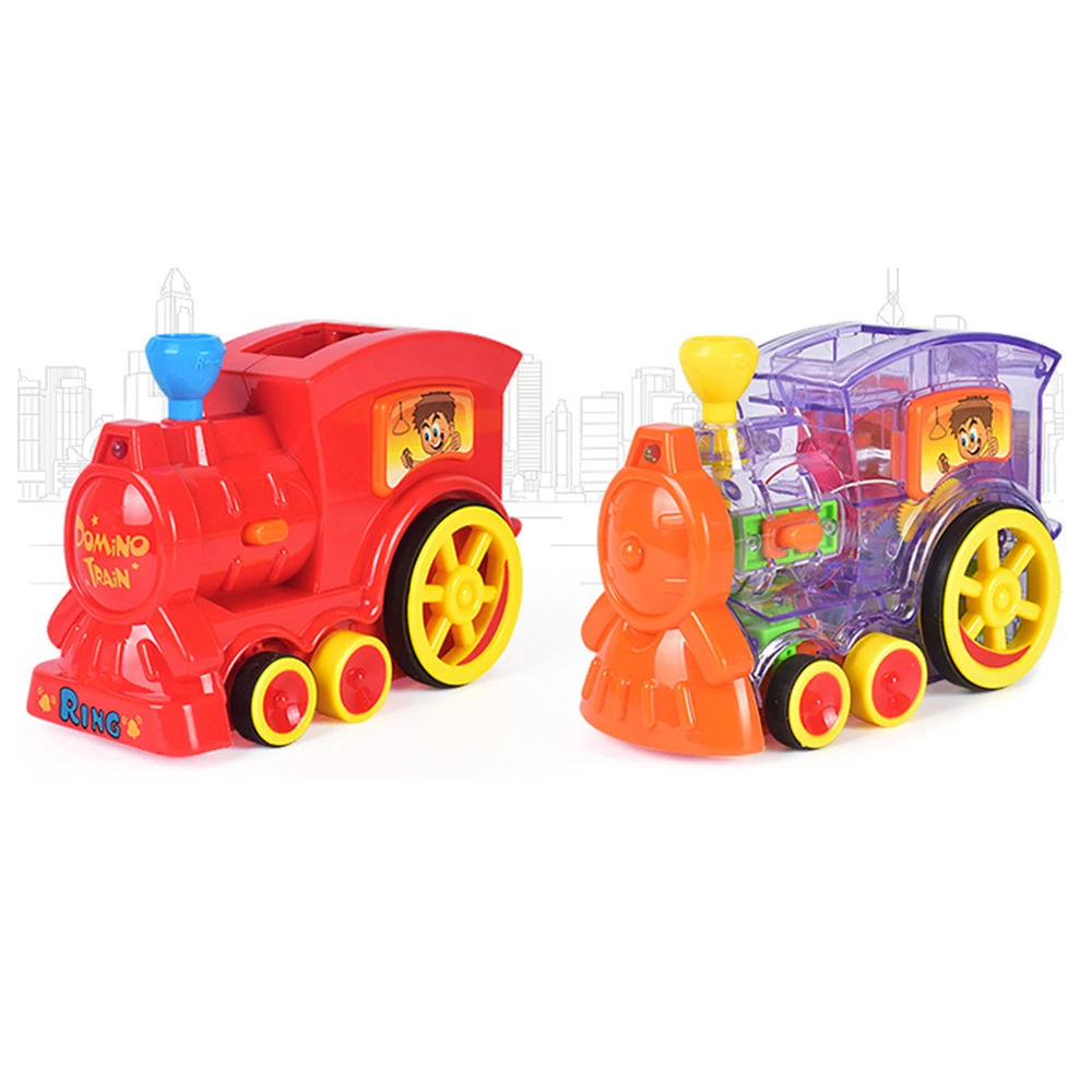 Автоматический набор игрушек-поезд домино кирпич 20 шт. 40 домашняя модель