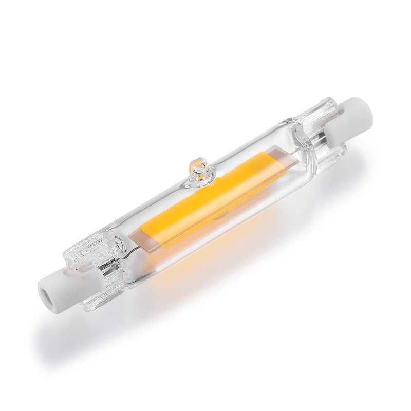 

10X Dimmable R7S COB LED Lamp Bulb Glass Tube for Replace Halogen Light Spot Light 78mm 118mm AC110V 220V Energy saving lighting