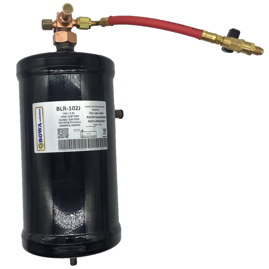 Фото 3L vertical liquid refrigerant receivers are installed in 4HP freezers or 6HP commerce air conditioner and heat pump units №1