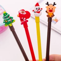 christmas gel pen cartoon novelty rollerball ink pen stationery gift 0 38mm black ink for goodie bags office school supplies