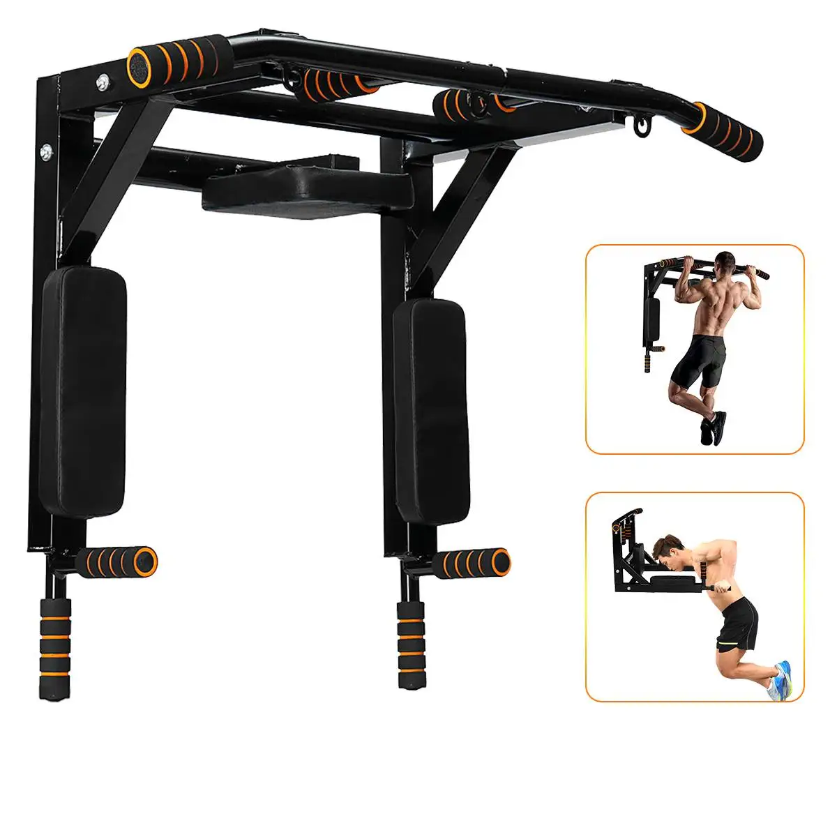 

Horizontal Bars Dip Station Wall Mounted Pull Up Bar Chin Up Bars Home Gym Workout Muscle Training Fitness Equipments Exerciser