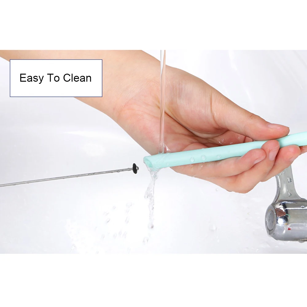 1Set New Creative Outdoor Portable Foldable Drinking Straw Reusable With Pc Storage Box Easy Cleaning Can Be Carried You - купить по