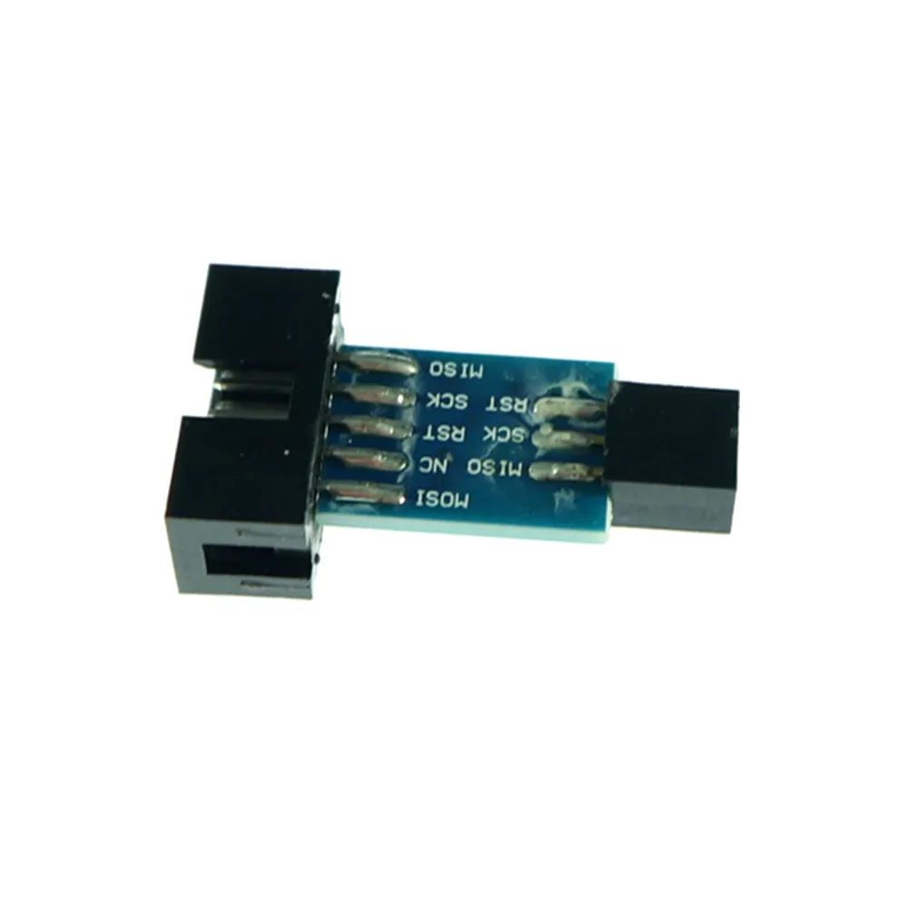 Преобразователь 10 контактов в 6 для стандартной платы адаптера ATMEL STK500 AVRISP USBASP ISP