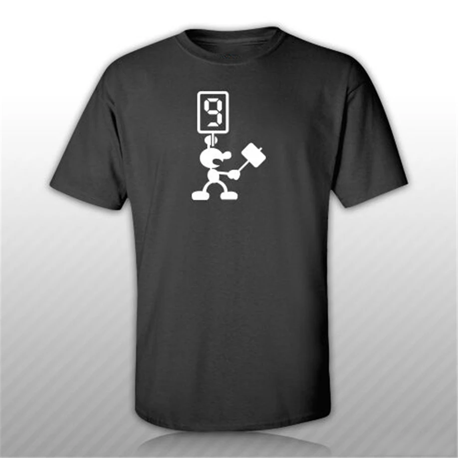Mr Game & Watch футболка S M L XL 2XL 3XL Марио лучшие рождественские подарки футболка| |