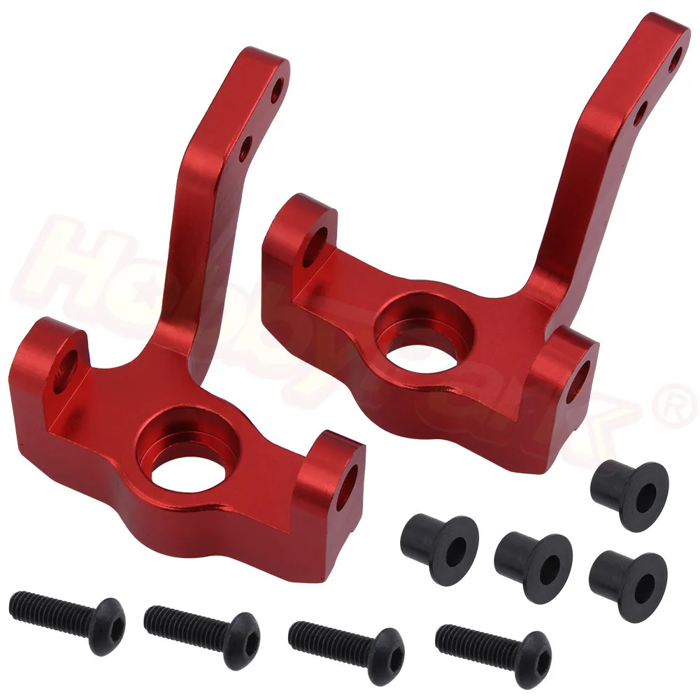 Red 7718 Алюминиевый держатель ступицы рулевого управления L/R 10923 для VRX Racing 1/10 трофейный грузовик RH1043 RH1045 RH1043SC OCTANE XL EBL EBD Запчасти для обновления - Цвет: Red 7718