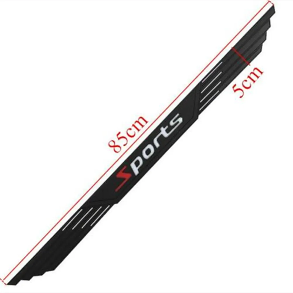 

Car Trunk Sill Plate Rear Bumper Guard Protector Rubber Anti-scratch Pad 85x5cm