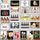 YZFQ бельгия пивные металлические винтажные декоративные знаки настенный бар Домашний Ресторан Кухня мужская пещера Декор Винтаж 30x20 см