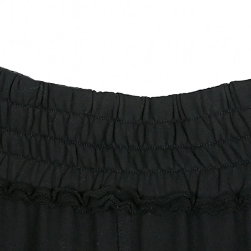 Elastic Waist Black Gothic Baggy Fashion Hip Hop Solid Joggers Women Pants Harem Punk Rock Loose Trouser Ladies Sweatpants | Женская