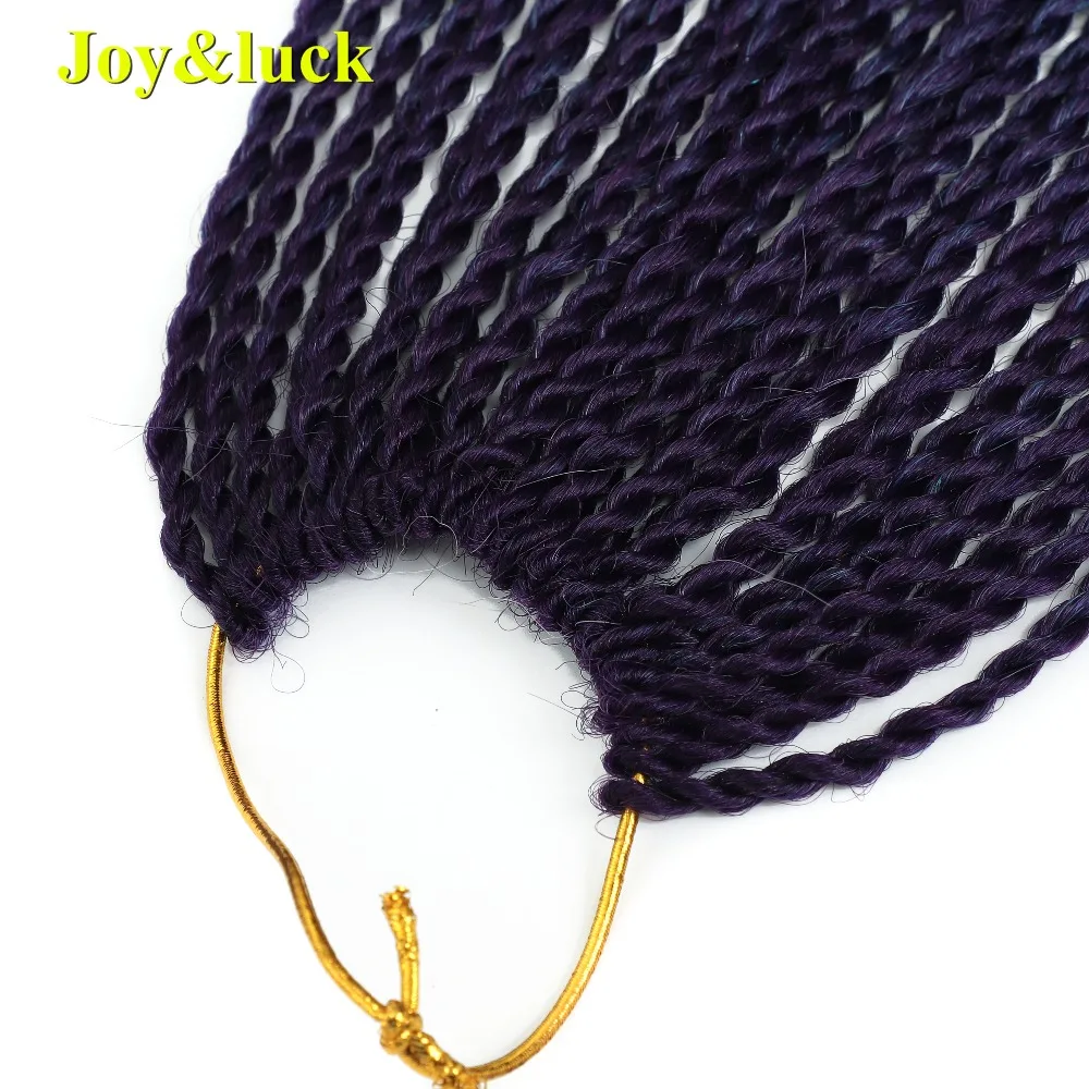 Joy& luck 24 дюйма Сенегальские закрученные крючком косички 30 прядей синтетические волосы для наращивания плетение волос