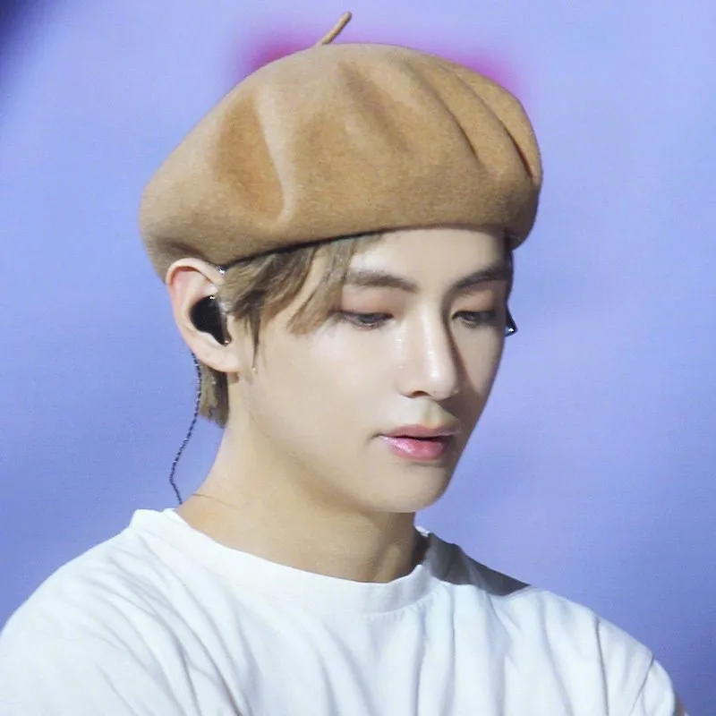 Берет женский/мужской из 100% шерсти цвет в ассортименте|Мужская кепка