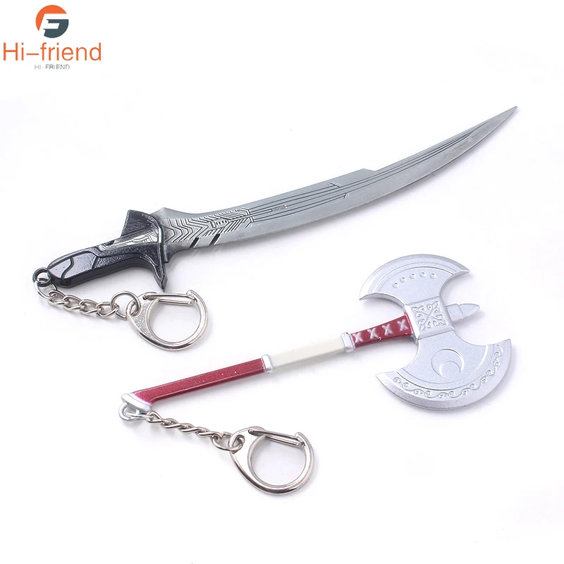 

Movie Alita: Battle Angel Weapon Sword Keychain Metal Sword Women Girl Self Defense Pendant Key Ring Gift Party Jewelry