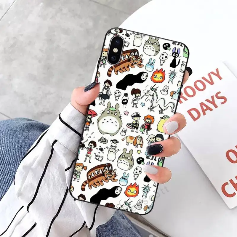 

Totoro Spirited Phone Case for iPhone 11 12 mini pro XS MAX 8 7 6 6S Plus X 5S SE 2020 XR
