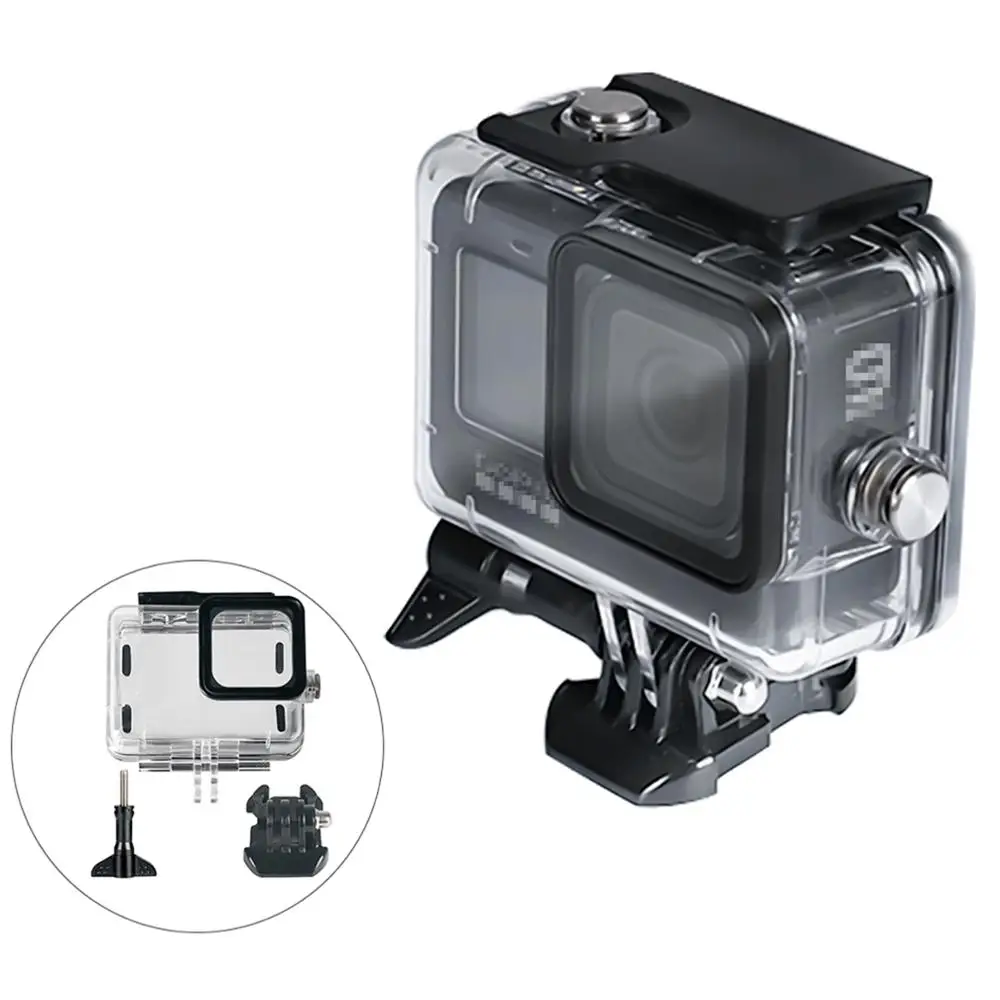 

Waterproof Housing Case With Ram Mount Tempered Glass for GoPro Hero 9 Black Dive Protective Underwater for Go Pro 9 Accessories