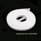510 м белая Изолированная оплетка без рукавов 24681012152025 мм плотная Защитная кабельная Втулка из ПЭТ