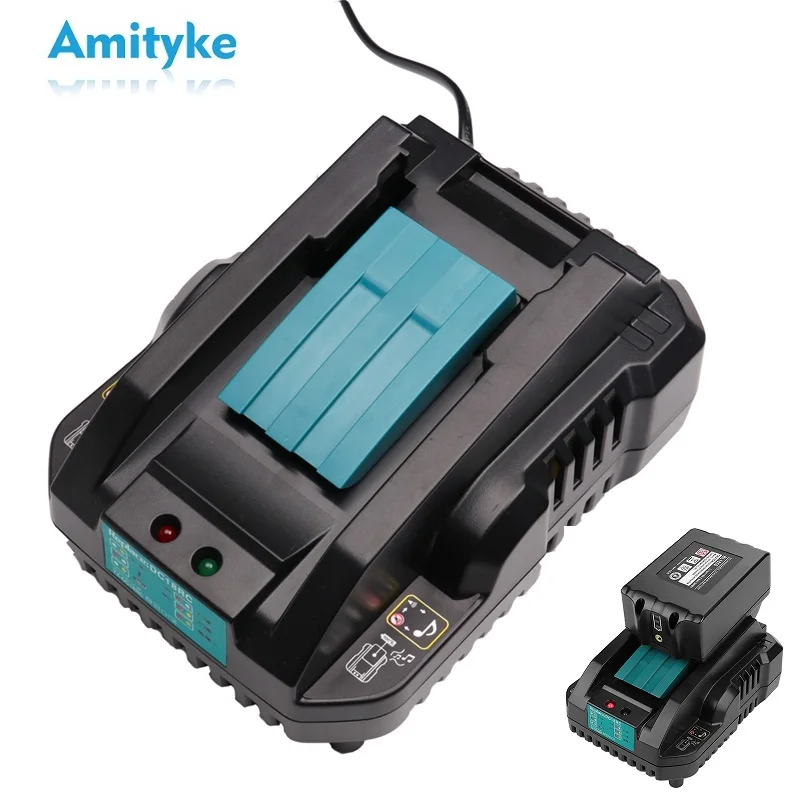 

14.4V 18V Li-Ion Battery Charger DC18RC 3.5A Charging Current For Makita BL1830 BL1430 BL1815 BL1860B DC18RA Power Tool Battery