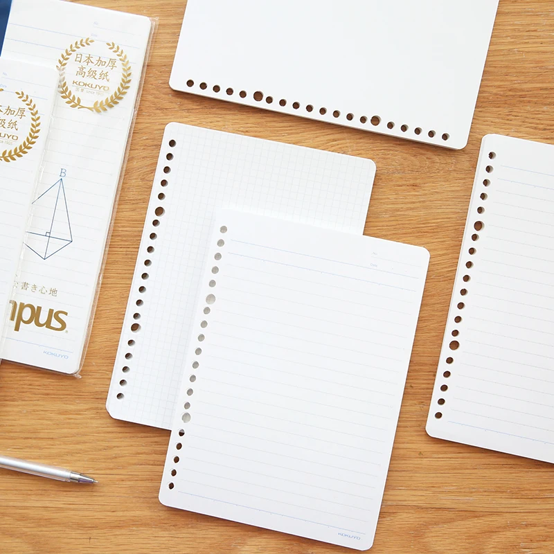 Японский утолщенный Расширенный блокнот Kokuyo с широкими листами сменный