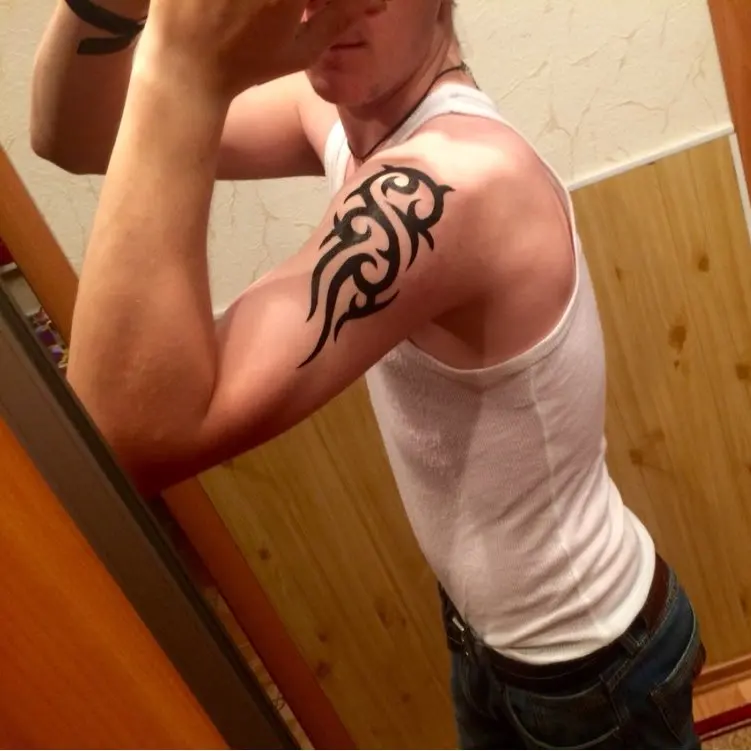 Водостойкая Временная тату-наклейка огненный пламя тотем дракон ястреб хна