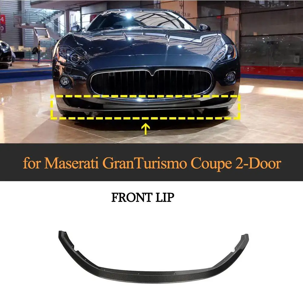 Для Maserati GranTurismo GT 2007 2009 Автомобильный передний бампер для губ разветвители из
