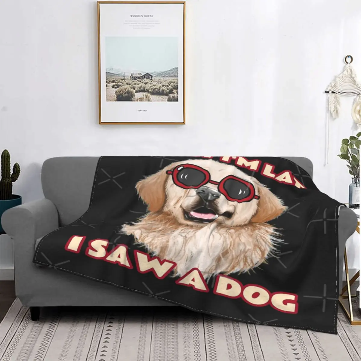 

I Am Sorry Late I Saw A Dog 2, manta, para cama colcha, edredón A cuadros, funda para sofá, manta de verano, mantas receptoras