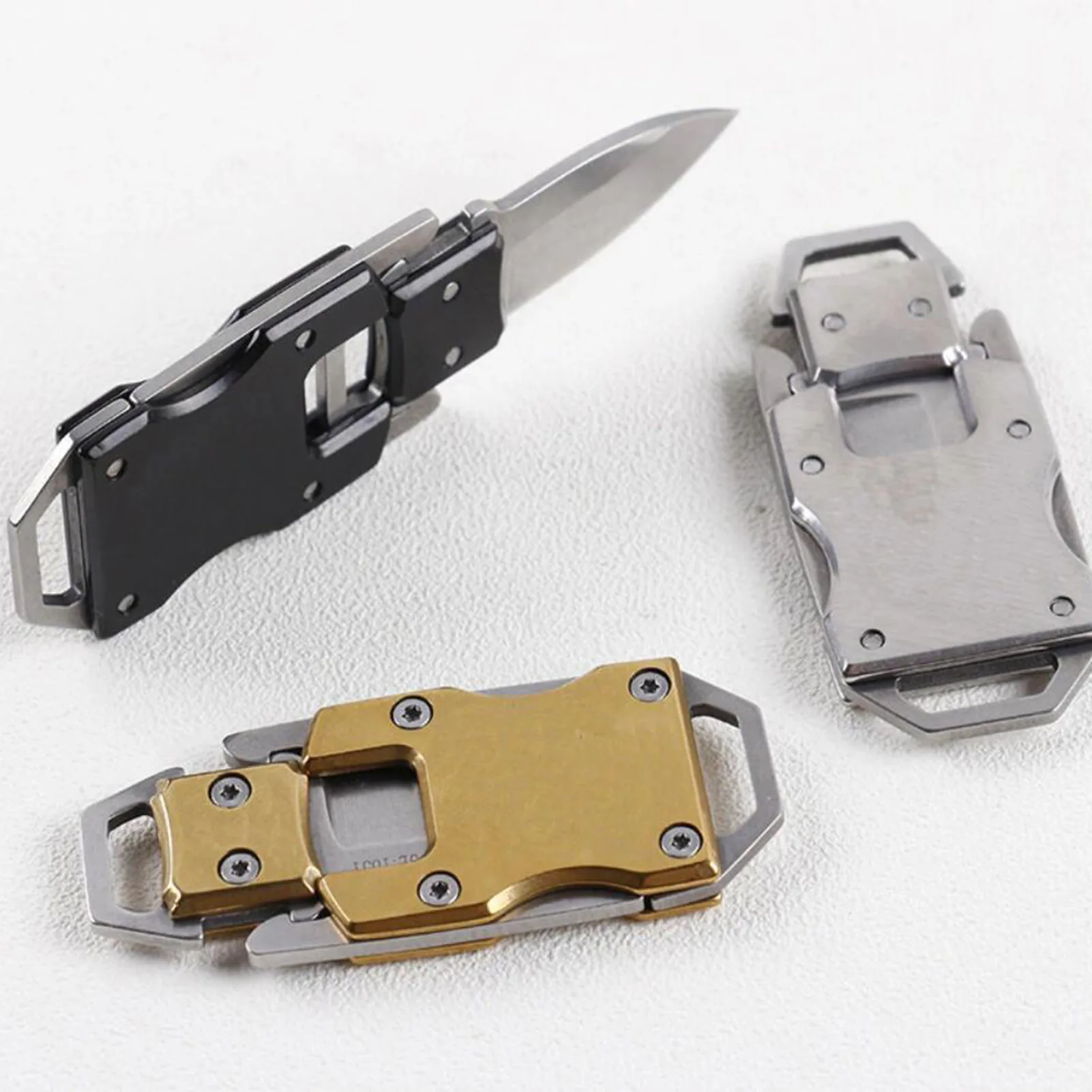 

Pocket Knife Multifunction Folding Tactical Knife Stainless Steel Folding Box Cutter Keychain Charm Hunting Survival incredible