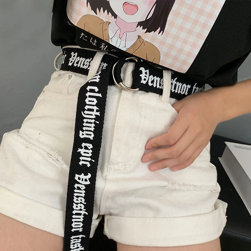 Женский ремень в шахматную клетку Холщовый пояс широкий повседневный