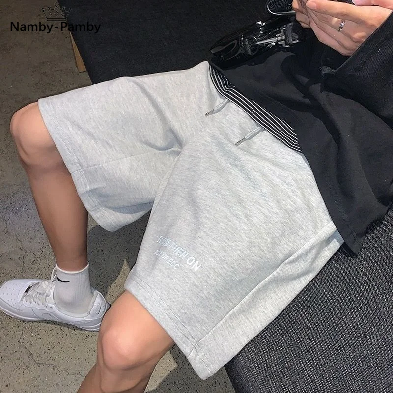 

Harajuku Gray Shorts Women Korean Style Jogging Sports Oversize Casual Trousers 2021 Summer Black Jogger Shorts Female
