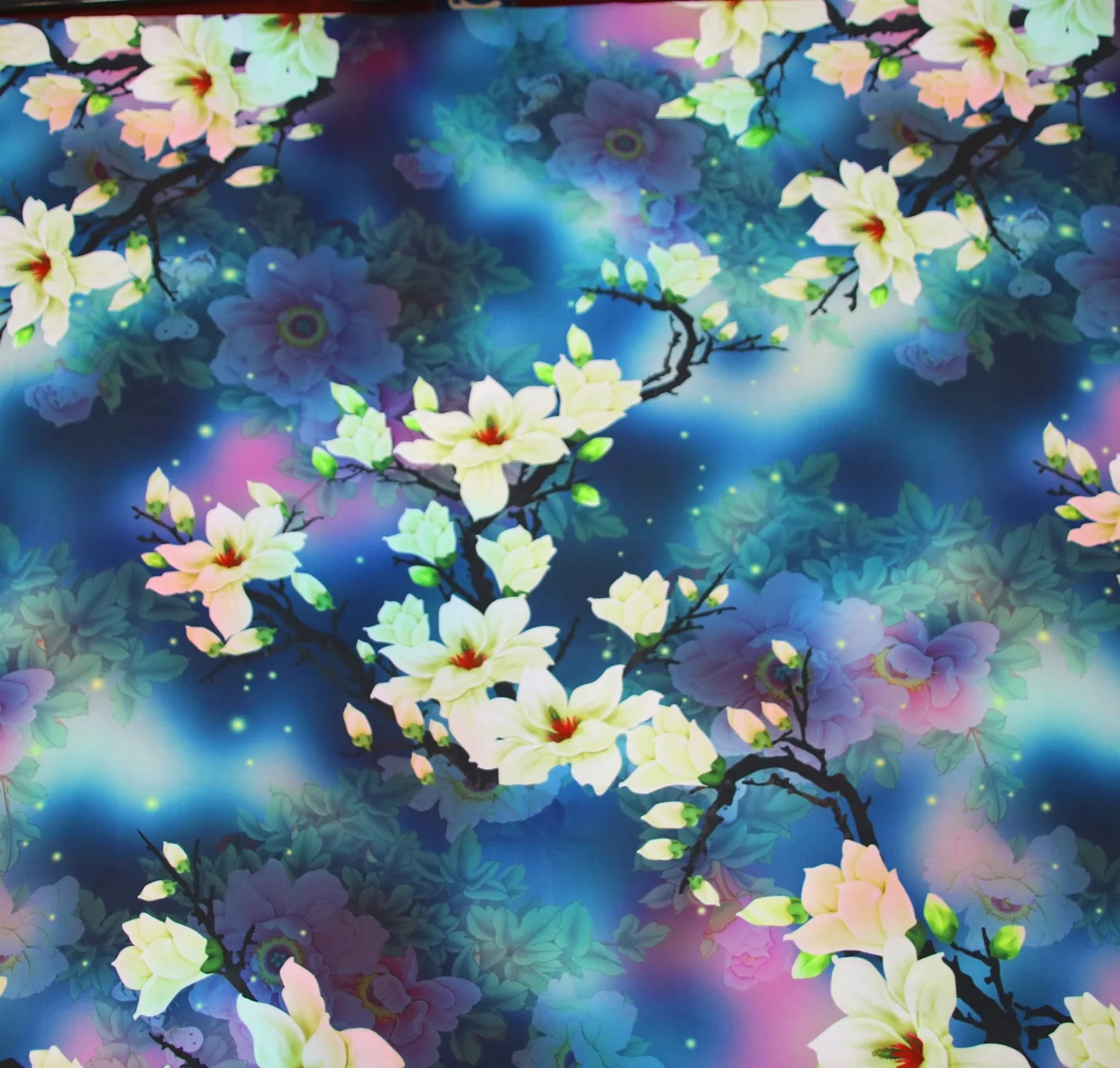 Листья лотоса имитация магнолии пряжа Xiangyun тканевое платье Ципао улучшенные