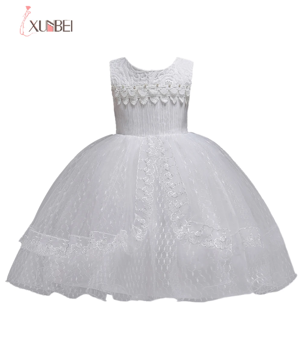 Детское Кружевное Платье До Колена с цветами|Цветочные платья для девочек| |