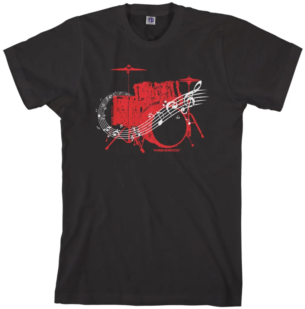2019 Мужская футболка с барабаном комплект группы Рок н ролл Музыка бренд рубашки