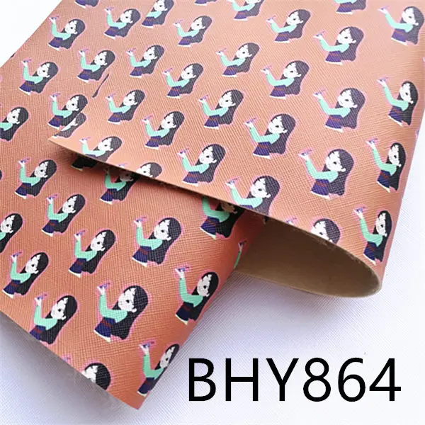 Бесплатная доставка A4 20*33 см 10 шт мультфильм принцесса печать синтетическая кожа