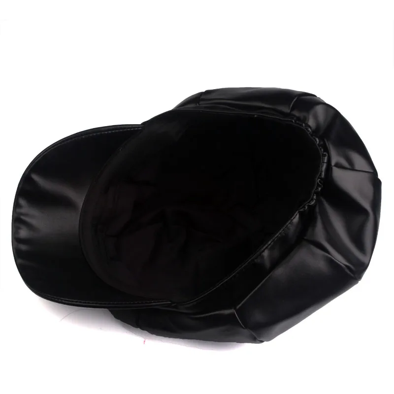 Новинка брендовая восьмиугольная кепка YARBUU из искусственной кожи Женская