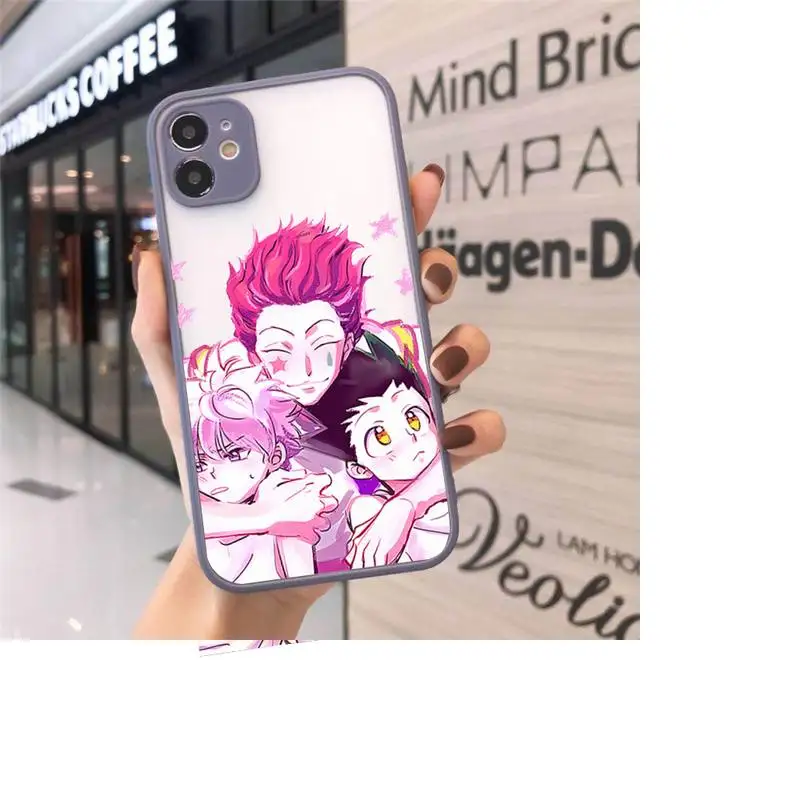 

Hunter HXH Anime Hunter X Phone Case Matte For iPhone 12 Mini 11 Pro XR XS Max 7 8 Plus X Hard PC Back Cover