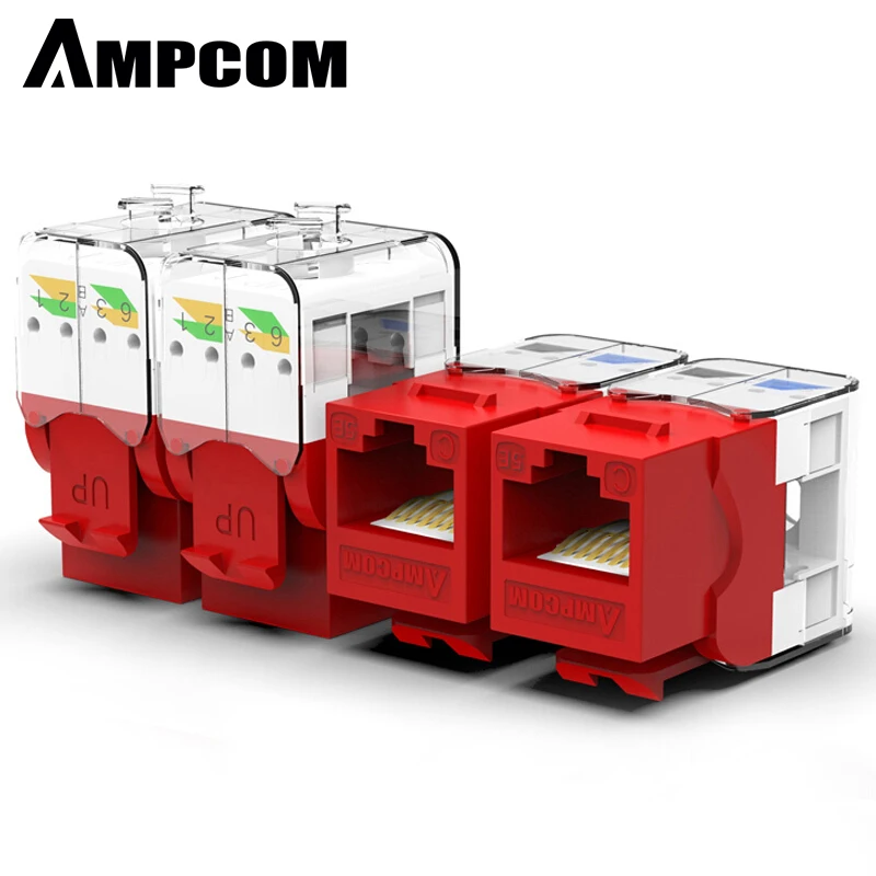 AMPCOM (UL Listed) 10 шт Keystone Jack CAT5e инструмент без RJ45 UTP Дырокол модуль инструмента муфта