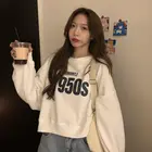 Новинка 2022, Женская толстовка, короткая весенняя одежда для маленького человека, тонкий белый топ с длинными рукавами и надписью