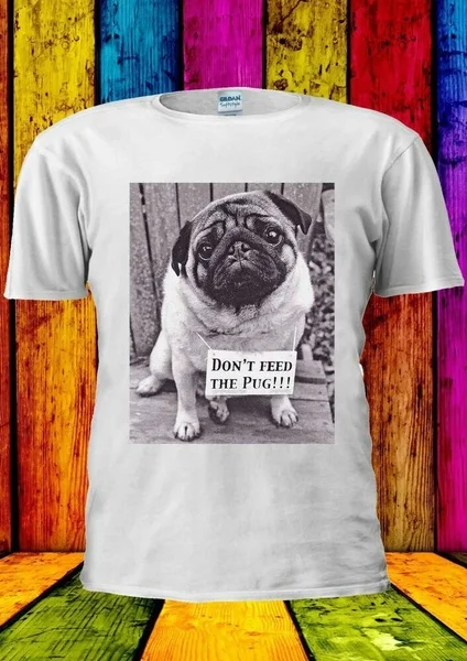 

Милая футболка с надписью «Don't Feed The Pug» для мужчин и женщин, 1440