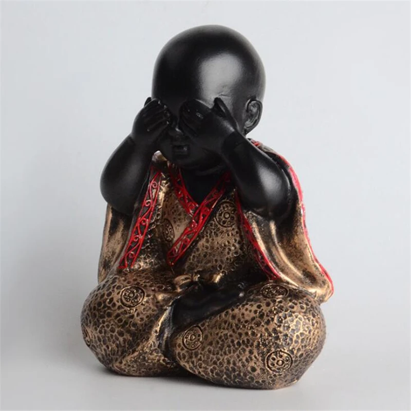 Декоративная полимерная статуя Будды в китайском стиле для украшения дома