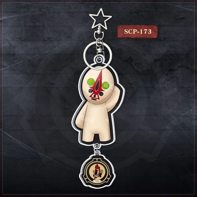 

Two-dimensional SCP Foundation Containment File 173 049 682 166 Pendant Animation Peripheral Keychain keychain accessories