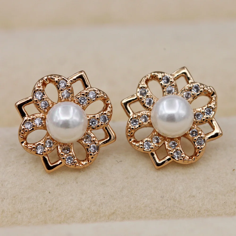 Женские серьги в форме сердца RLOPAY роскошные серьги-гвоздики с кристаллами из