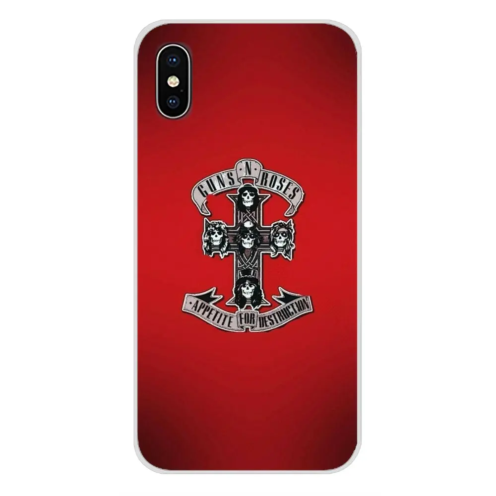 Прозрачные чехлы из ТПУ кожи НРГ группа Пистолеты N Roses крест для LG G3 G4 мини G5 G6 G7 Q6