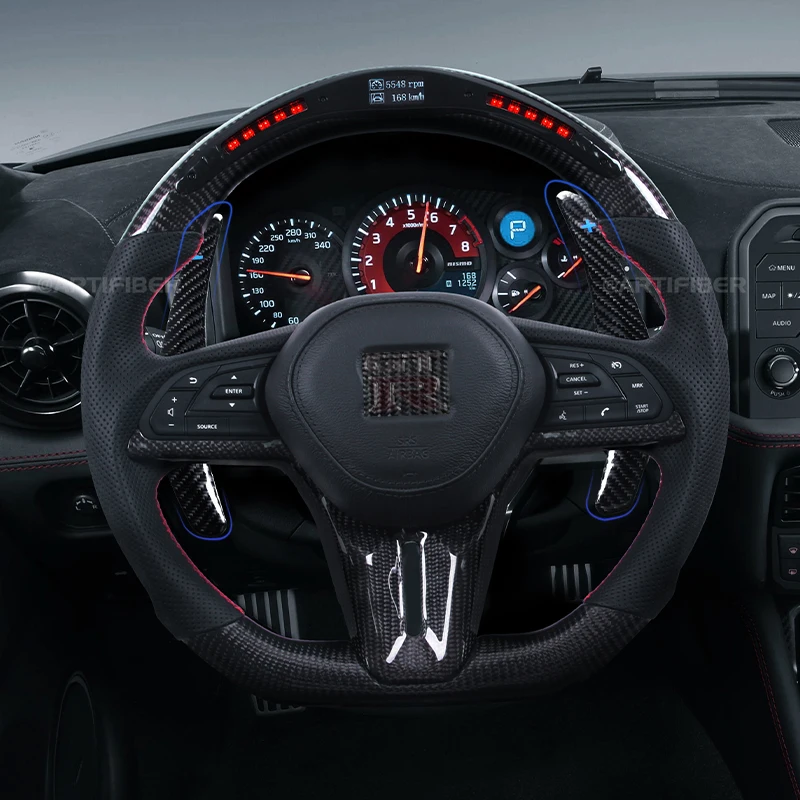 

Real Carbon Fiber Shift Paddle Shifter For Nissan GTR R35 Skyline Nismo GT-R