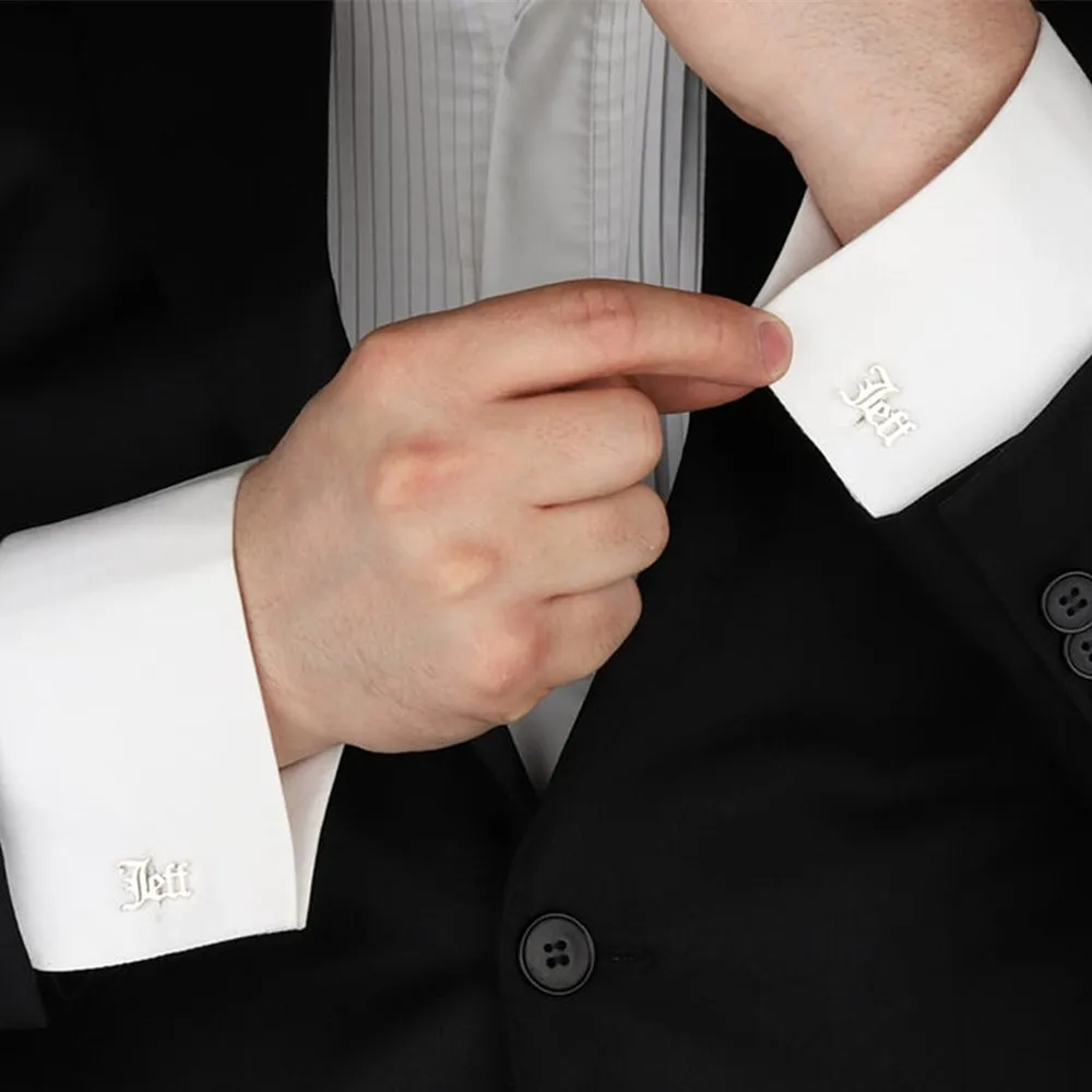 

Готические украшения, запонки с именем под заказ