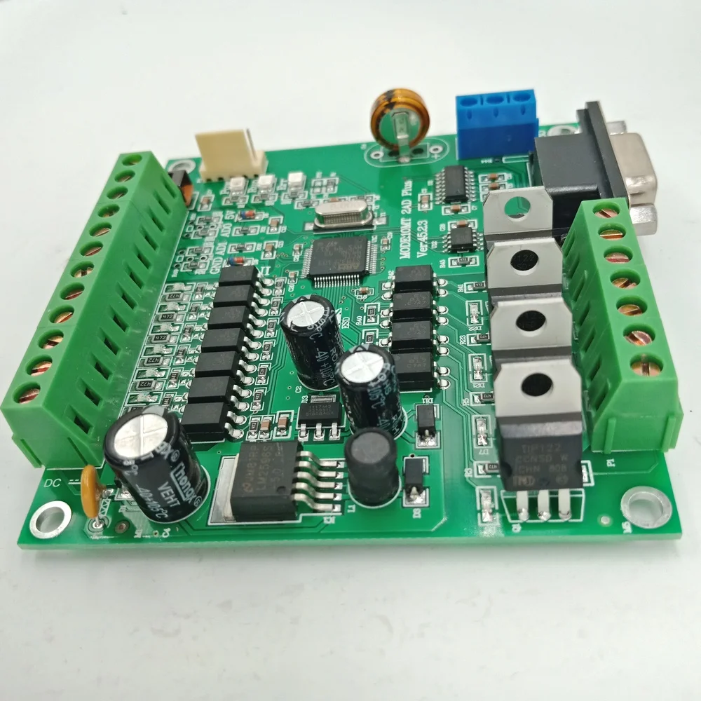 PLC FX2N 10MT STM32 MCU 6 вход 4 транзисторный выход 2 AD Модуль 0-10 В встроенный аккумулятор RTC контроллер двигателя DC 24 В