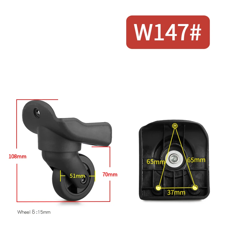 Luggage Wheels Replacement Wheels Parts Suitcases Mute Universal Wheel Replaceable Luggage Universal Wheel Casters Accessories