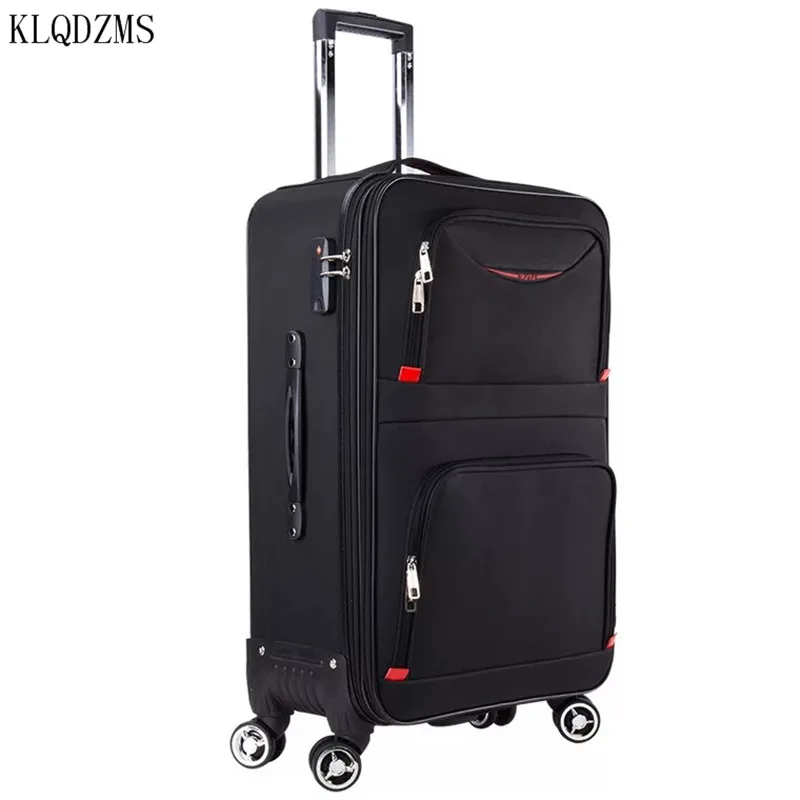 KLQDZMS 20’’22’’24’’26’’28 Inch Hot Sell Oxford Wheeled Travel  Leisure Suitcase Trolley Women Men Carry On Cabin Luggage