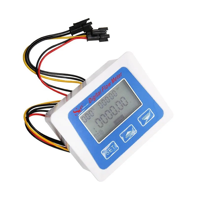 Цифровой расходомер с дисплеем измеритель текущей температуры Турбинный датчик