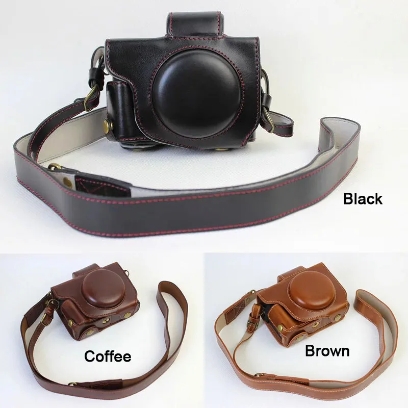 

High Quality PU Leather Camera Bag case strap for Canon POWERSHOT G5X G5 X