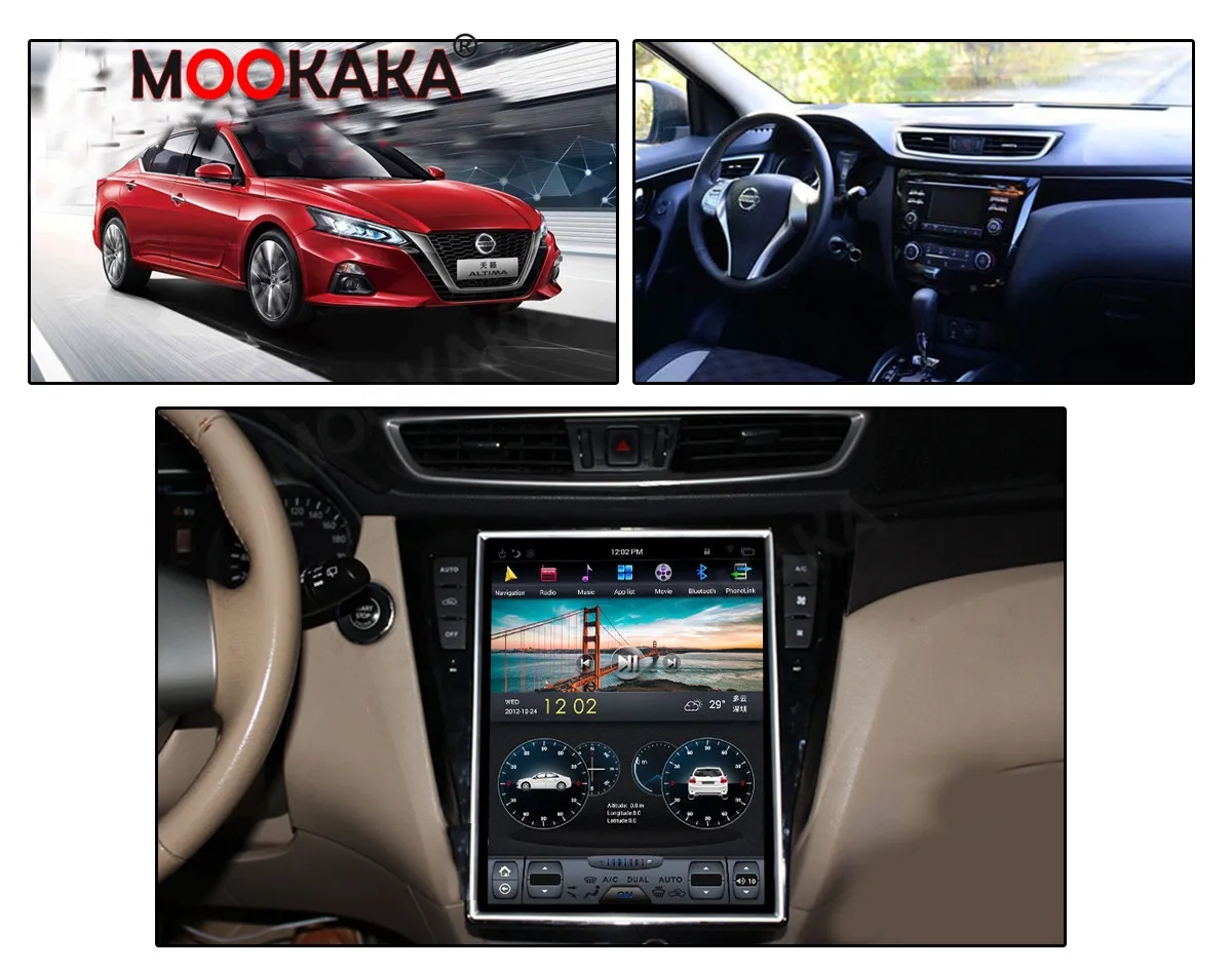 Для NISSAN Qashqai 2013-2019 Tesla Style Android 9 0 6 Core Автомобильная GPS-навигация стерео головное